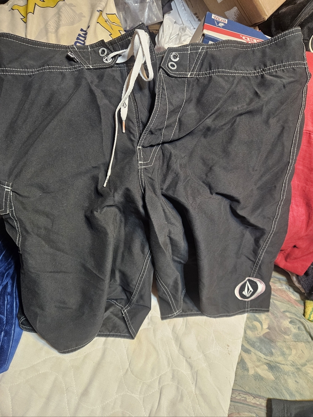 Mens Volcom Board Shorts String Front Closure